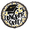 Black & Gold Congrats Grad 45cm (18") Foil Balloon